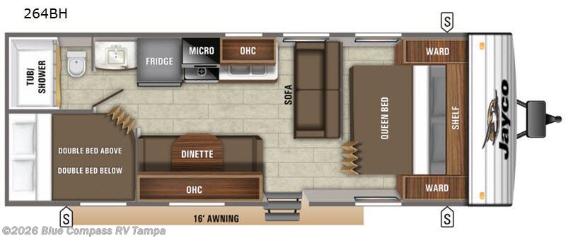 Used 2019 Jayco Jay Flight SLX 8 264BH available in Dover, Florida