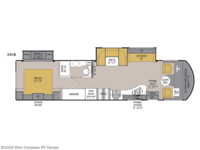 Used 2018 Coachmen Mirada 35KB available in Dover, Florida