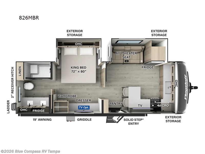 Used 2025  Forest River Flagstaff Classic 826MBR by Forest River from Blue Compass RV Tampa in Dover, FL