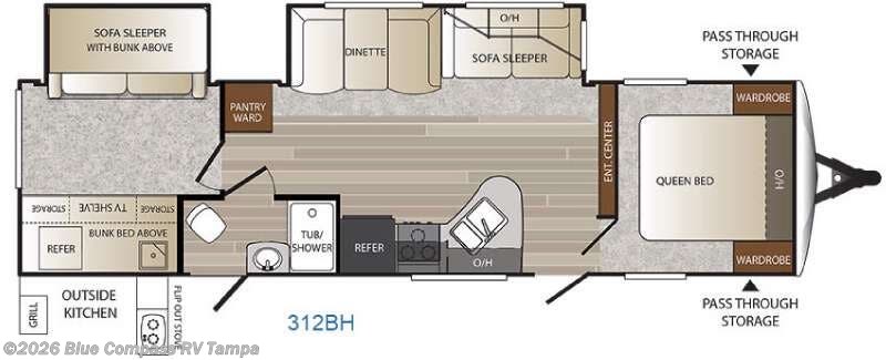 Used 2016  Keystone Outback 312BH by Keystone from Blue Compass RV Tampa in Dover, FL