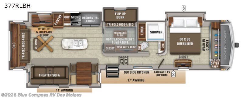 Used 2020 Jayco North Point 377RLBH available in Altoona, Iowa
