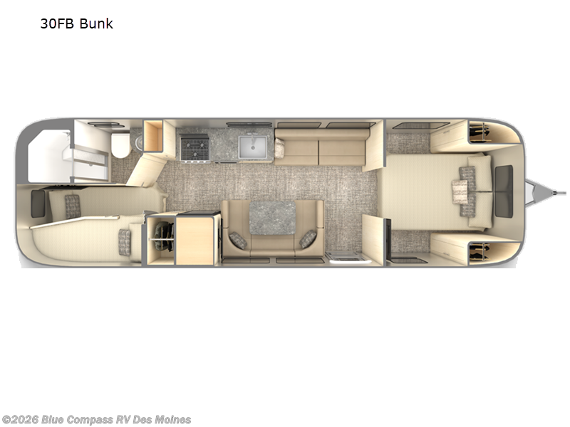 Used 2022 Airstream Flying Cloud 30FB Bunk available in Altoona, Iowa