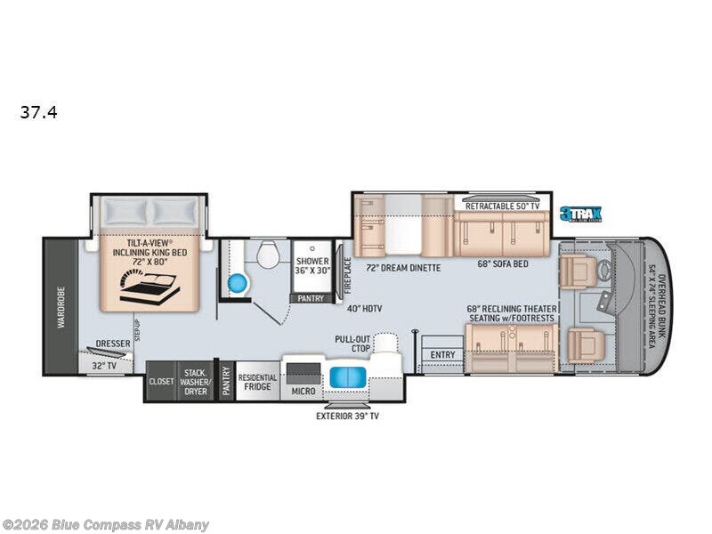 Used 2020 Thor Motor Coach Palazzo 37.4 available in Latham, New York