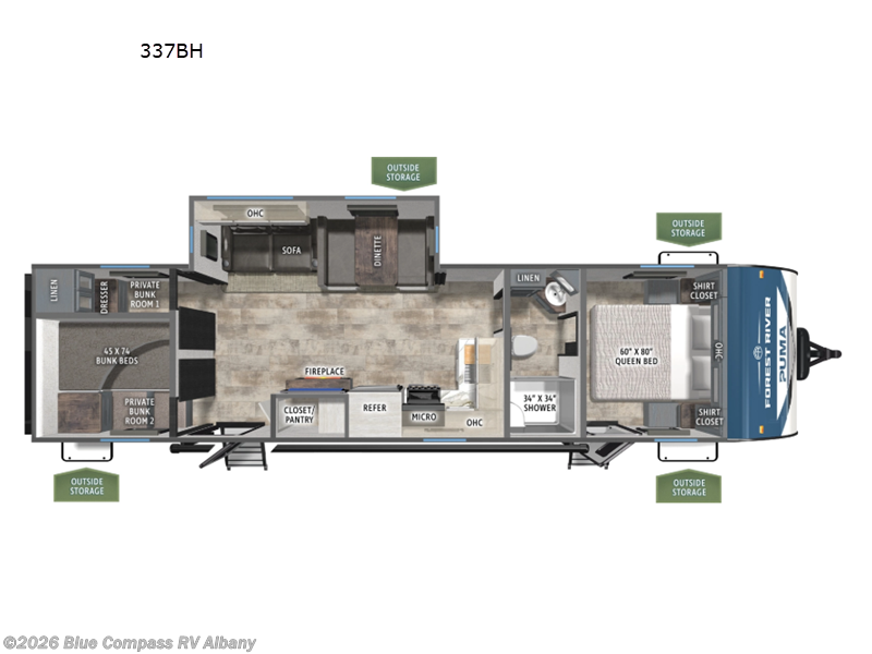 New 2026 Forest River Puma 337BH available in Latham, New York