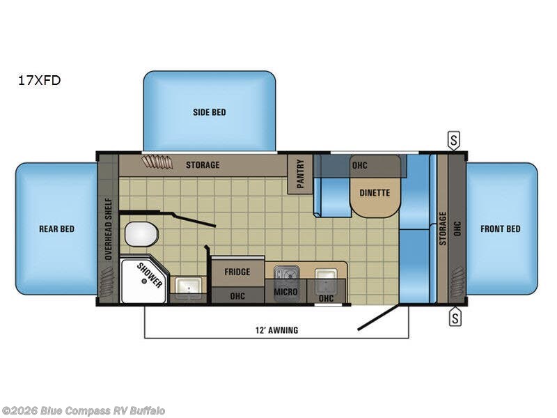 Used 2017 Jayco Jay Feather 7 17XFD available in West Seneca, New York