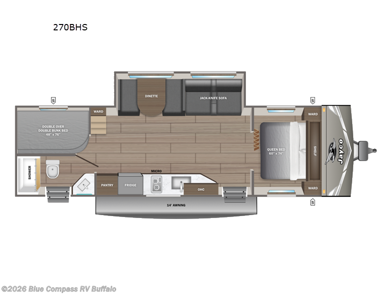 New 2027 Jayco Jay Flight 270BHS available in West Seneca, New York