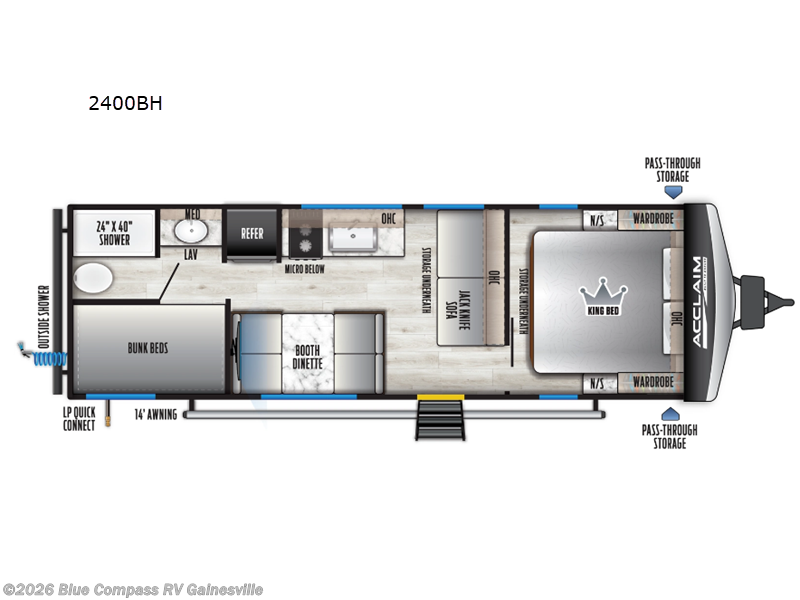 New 2026 East to West Acclaim 2400BH available in Alachua, Florida