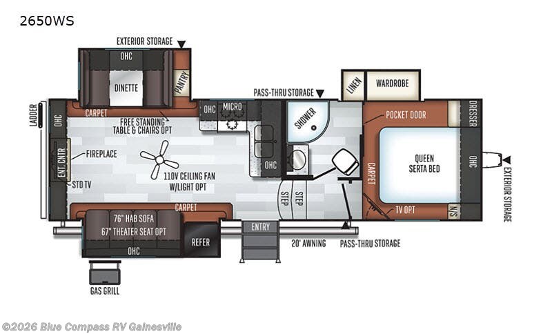 Used 2019 Forest River Rockwood Ultra Lite 2650WS available in Alachua, Florida