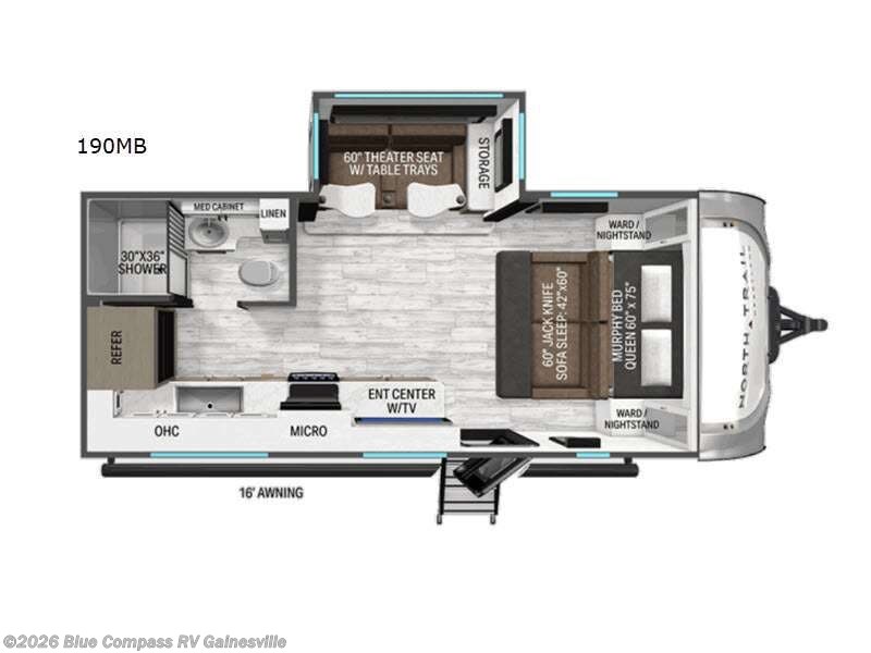 New 2026 Heartland North Trail 190MB available in Alachua, Florida