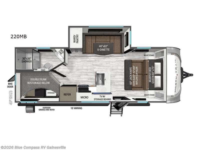 New 2026 Heartland North Trail 220MB available in Alachua, Florida