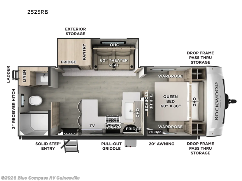 New 2027 Forest River Rockwood Mini Lite 2525RB available in Alachua, Florida