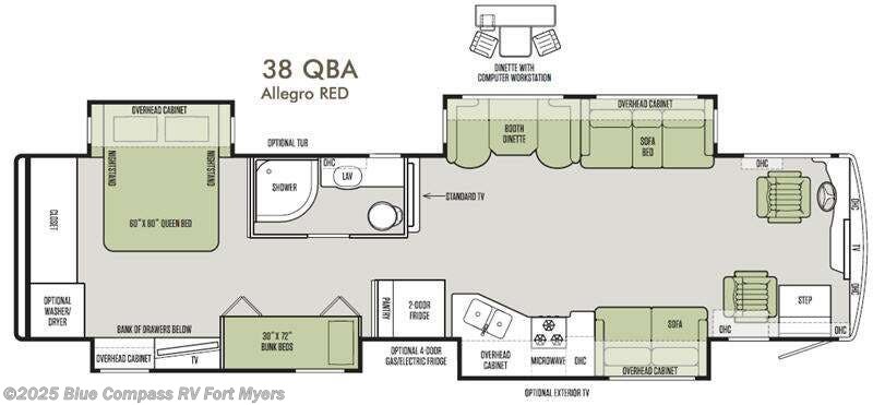 Used 2016 Tiffin Allegro Red 38 QBA available in Fort Myers, Florida