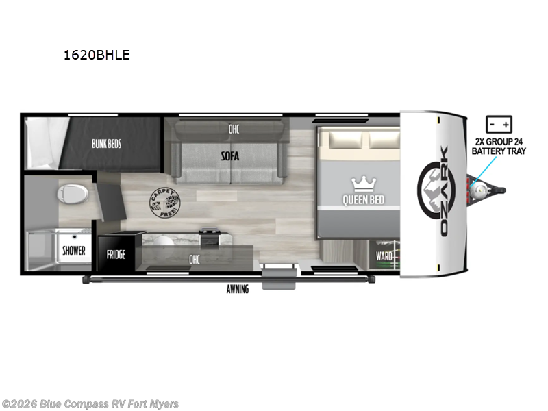 Used 2025 Forest River Ozark 1620BHLE available in Fort Myers, Florida