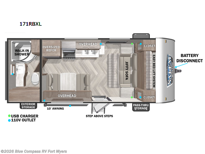 Used 2022 Forest River Salem Cruise Lite 171RBXL available in Fort Myers, Florida