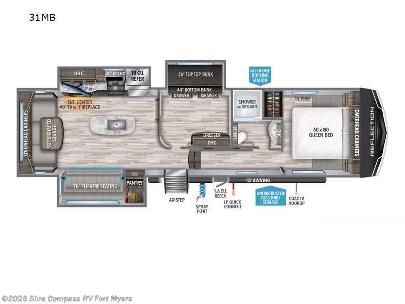 Used 2022 Grand Design Reflection 31MB available in Fort Myers, Florida