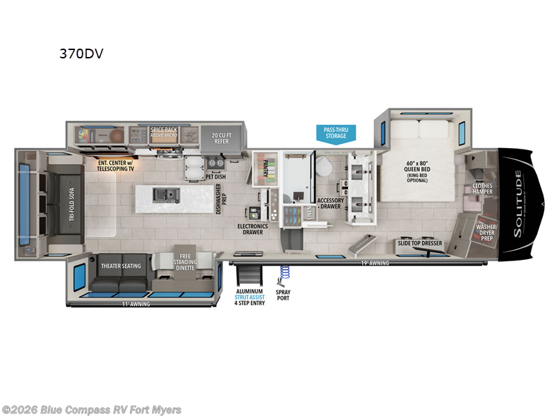 Used 2025 Grand Design Solitude 370DV available in Fort Myers, Florida