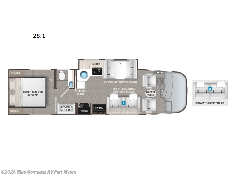 New 2027 Thor Motor Coach Axis 28.1 available in Fort Myers, Florida
