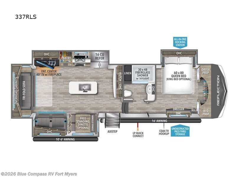 Used 2023  Grand Design Reflection 337RLS by Grand Design from Blue Compass RV Fort Myers in Fort Myers, FL