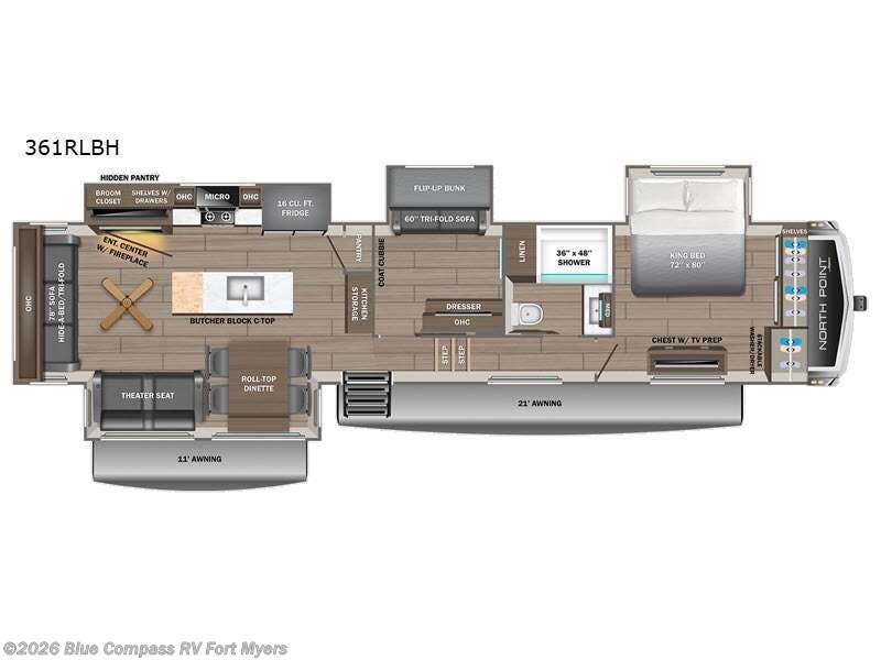 New 2027 Jayco North Point 361RLBH available in Fort Myers, Florida