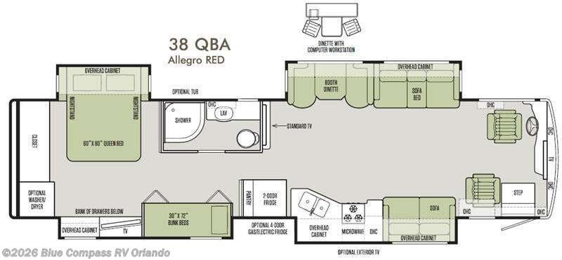 Used 2016 Tiffin Allegro Red 38 QBA available in Casselberry, Florida