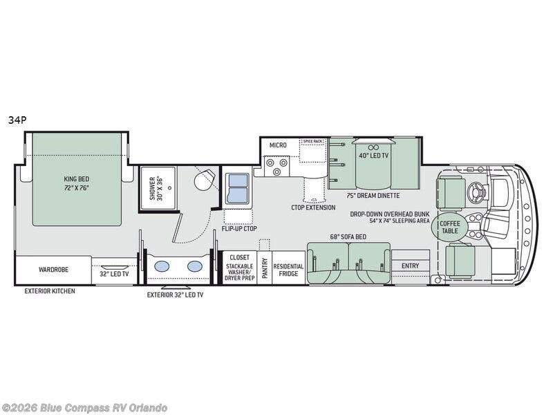 Used 2017 Thor Motor Coach Hurricane 34P available in Casselberry, Florida