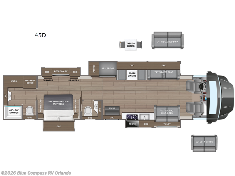New 2026 Entegra Coach Centurion 45D available in Casselberry, Florida