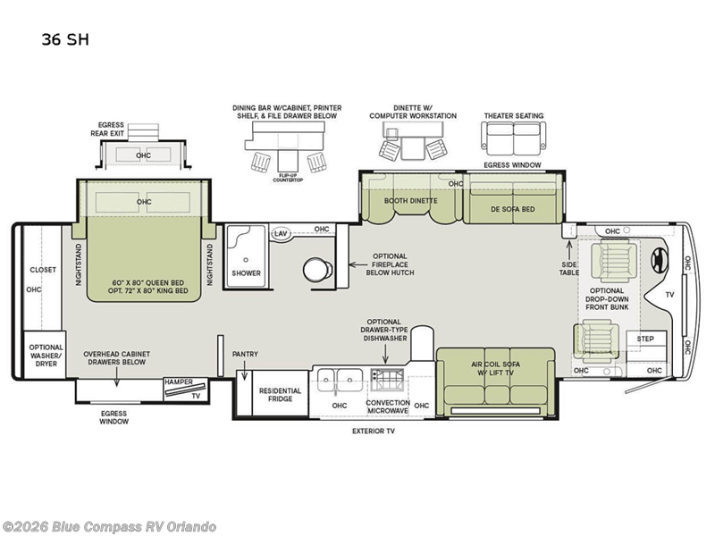 Used 2022 Tiffin Phaeton 36 SH available in Casselberry, Florida
