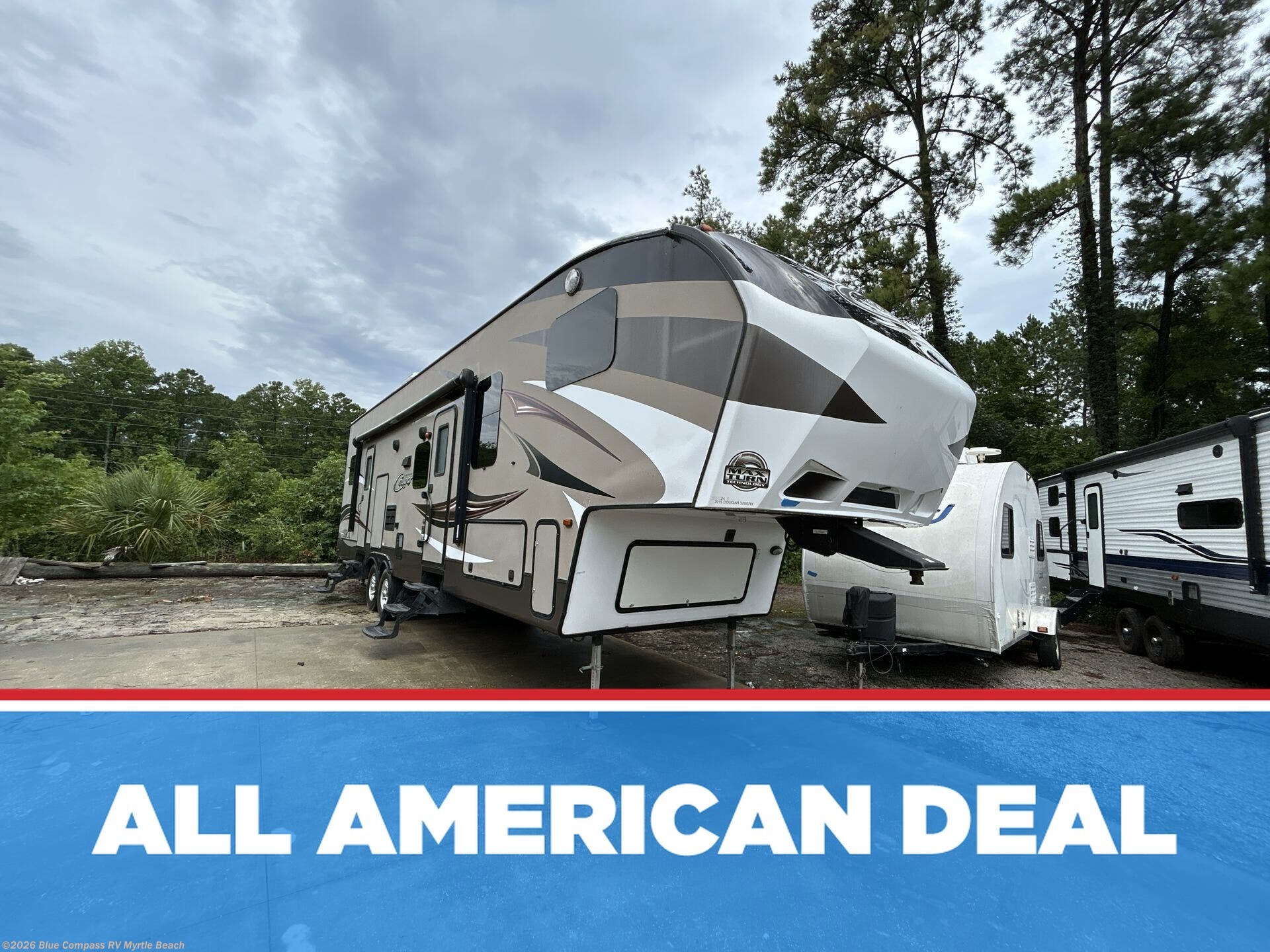 Used 2015 Keystone Cougar 326SRX available in Myrtle Beach, South Carolina