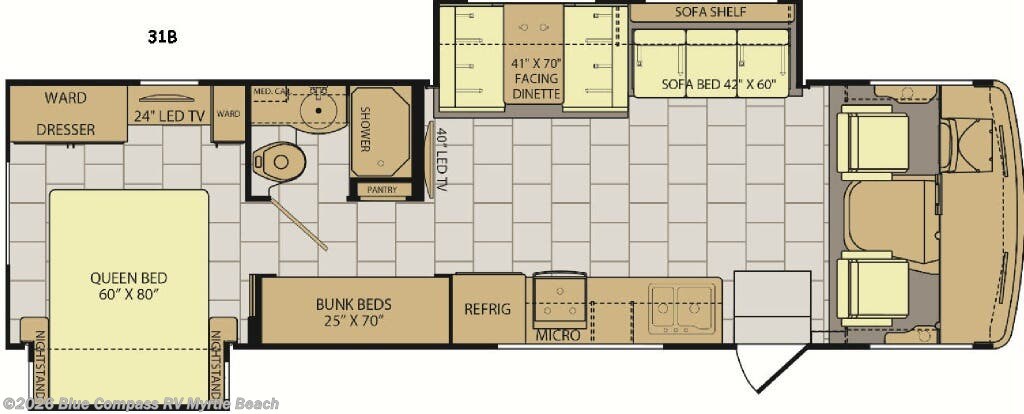Used 2017 Holiday Rambler Admiral 31B available in Myrtle Beach, South Carolina