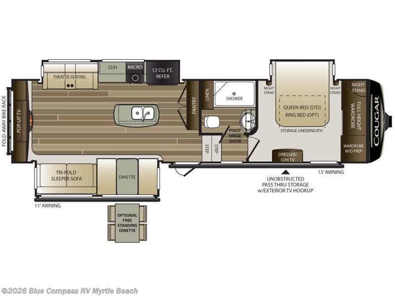 Used 2018 Keystone Cougar 311RES available in Myrtle Beach, South Carolina