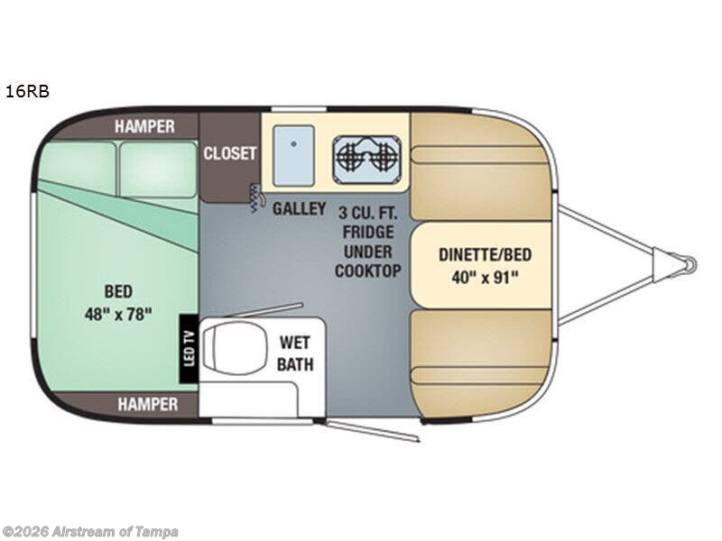Used 2019 Airstream Sport 16RB available in Dover, Florida