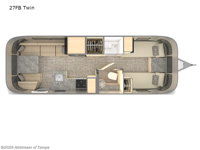New 2027 Airstream Flying Cloud 27FB Twin available in Dover, Florida