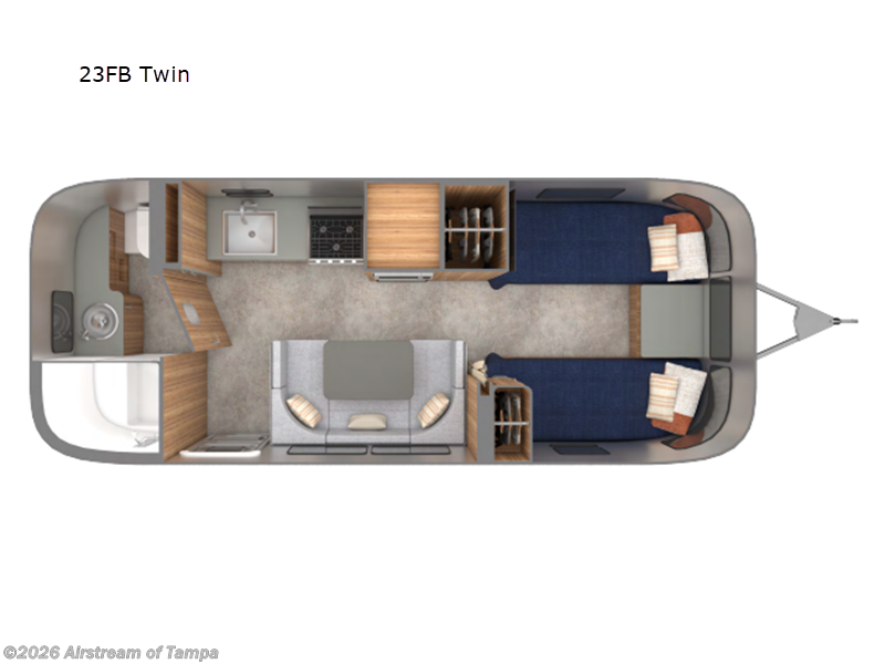 Used 2026 Airstream Trade Wind 23FB Twin available in Dover, Florida