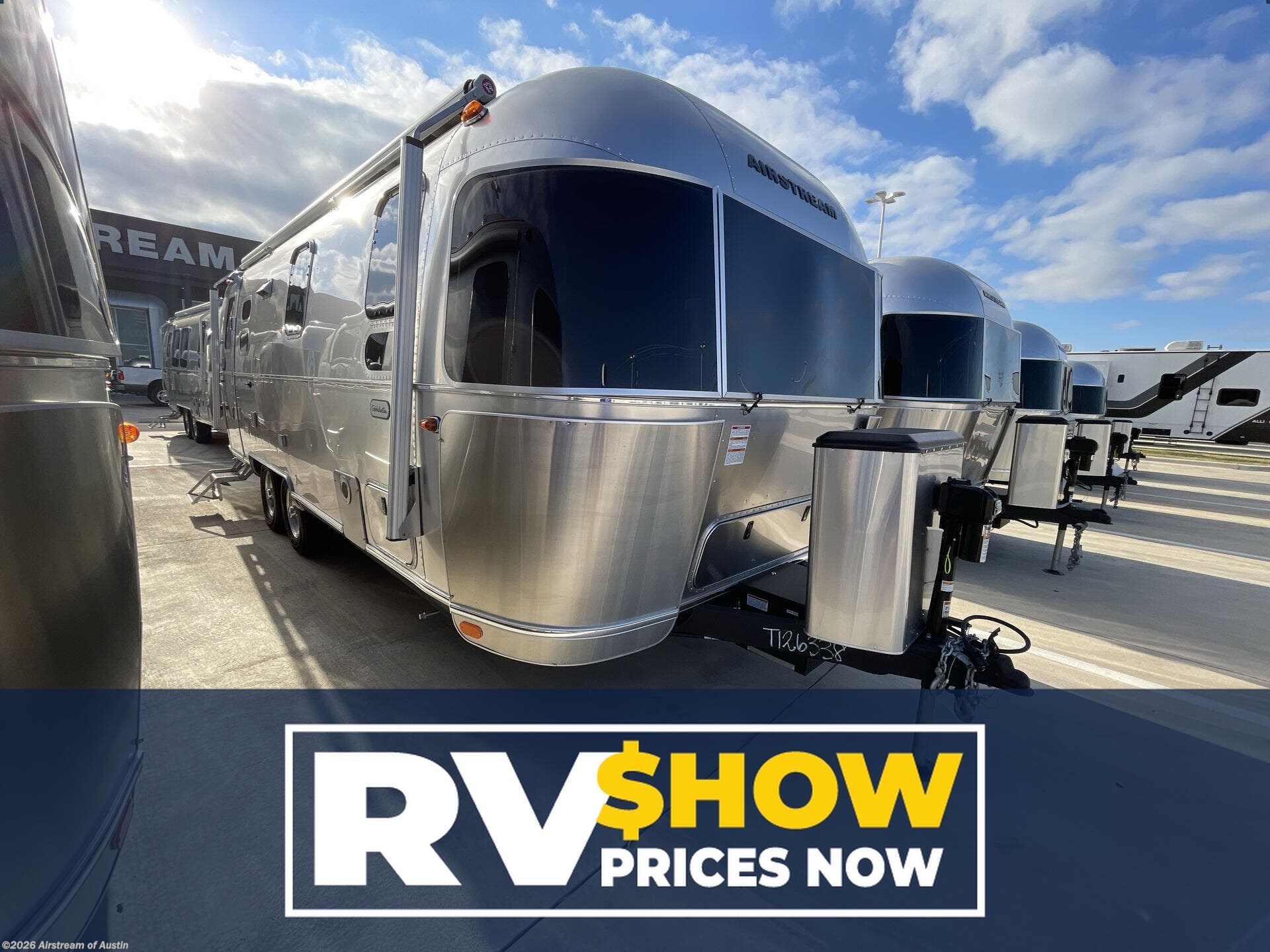 New 2026 Airstream Globetrotter 25FB Twin available in Buda, Texas