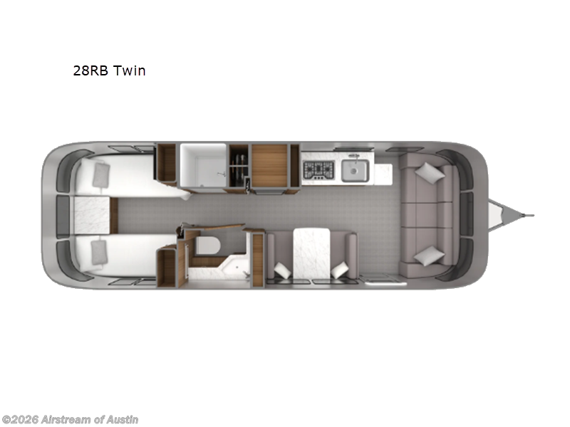 New 2026 Airstream Classic 28RB Twin available in Buda, Texas