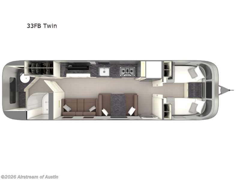 Used 2025 Airstream Classic 33FB Twin available in Buda, Texas