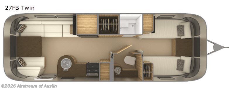 Used 2019 Airstream Flying Cloud 27FB Twin available in Buda, Texas