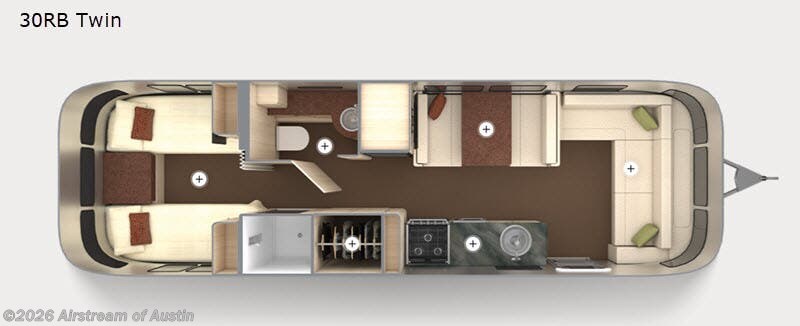 Used 2020 Airstream International Serenity 30RB Twin available in Buda, Texas