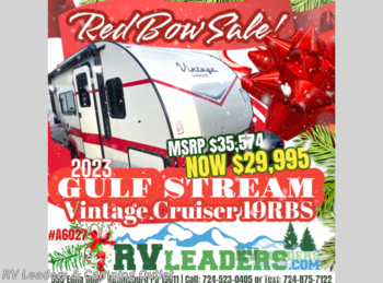 New 2023 Gulf Stream Vintage Cruiser 19RBS available in Adamsburg, Pennsylvania