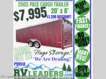 Used 2005 Pace American  Cargo Trailer 20 x 8 available in Adamsburg, Pennsylvania