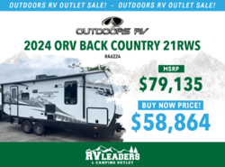 New 2024 Outdoors RV Back Country Series 21RWS available in Adamsburg, Pennsylvania