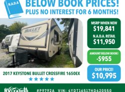 Used 2017 Keystone Bullet Crossfire 1650EX available in Adamsburg, Pennsylvania