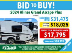 New 2024 Aliner Grand Ascape Plus available in Adamsburg, Pennsylvania