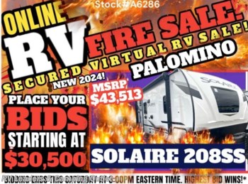 New 2024 Palomino Solaire 208SS available in Adamsburg, Pennsylvania