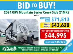 New 2024 Outdoors RV Mountain Series Creek Side 21 MKS available in Adamsburg, Pennsylvania