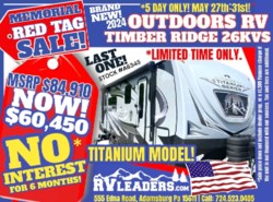 New 2024 Outdoors RV Titanium Series Timber Ridge 26KVS available in Adamsburg, Pennsylvania
