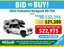 New 2024 Palomino Backpack HS-750 available in Adamsburg, Pennsylvania