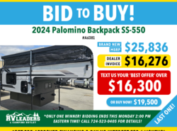 New 2024 Palomino Backpack SS-550 available in Adamsburg, Pennsylvania