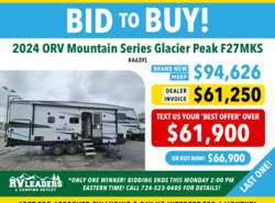 New 2024 Outdoors RV Mountain Series Glacier Peak F27MKS available in Adamsburg, Pennsylvania