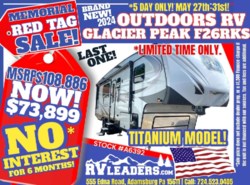 New 2024 Outdoors RV Mountain Series Glacier Peak F26RKS available in Adamsburg, Pennsylvania